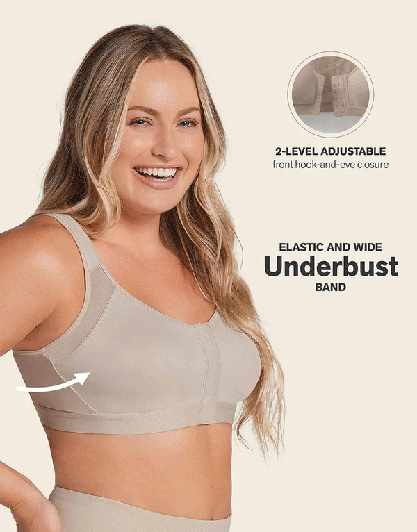 Leonisa Unlined Wireless Posture Corrector Bra